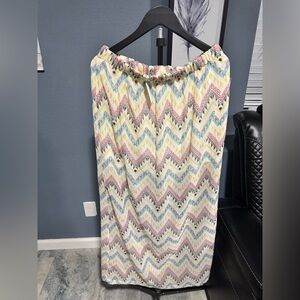 Charlotte Russe Colorful Chevron Maxi Skirt